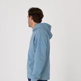 Full body image of Ocean Meets Green men's golf hoodie Wave in ice