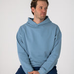 Full body image of Ocean Meets Green men's golf hoodie Wave in ice