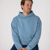 Full body image of Ocean Meets Green men's golf hoodie Wave in ice