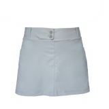 Hollowman image of Ocean Meets Green women's golf skirt Tide in grey, front view