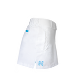 Hollowman image of Ocean Meets Green women's golf skirt Tide in white, side view